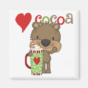 Íman Feriado do amor do cacau do urso