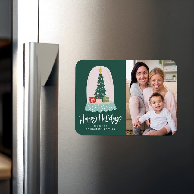 Íman Feriado do Globo de Neve Whimsical (Criador carregado)