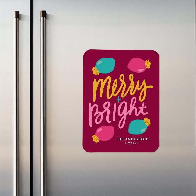 Íman Feriado Não Fotográfico nas luzes de Natal Felizes (Criador carregado)