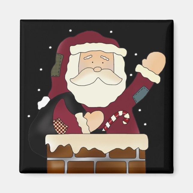 Íman Feriados Felizes do Papai Noel (Frente)