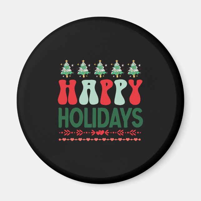 Íman Feriados Felizes do Xmas (Frente)