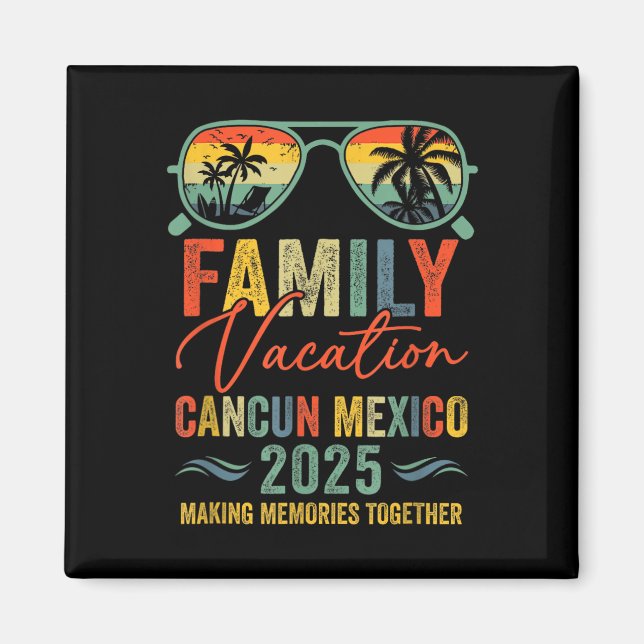 Íman Férias Cancun México 2025 Grupo Familiar Combinado (Frente)