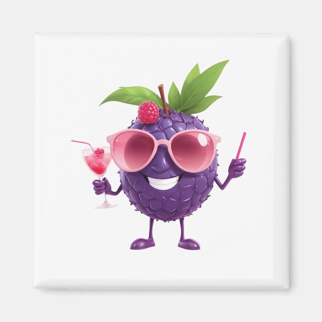 Íman Férias Cheerful Vacina Tropical Bebida (Frente)