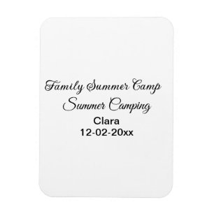 Íman Férias de camping em família personalizar adiciona