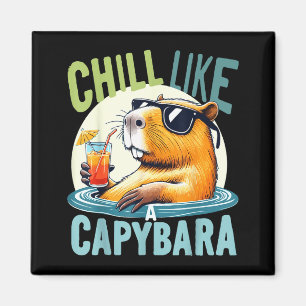 Íman Férias de Capivara - Presente de Citação Engraçada