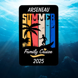 Íman Férias de cruzeiro da família negra PERSONALIZAR