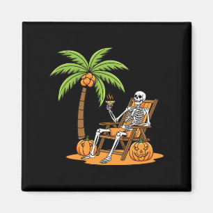 Íman Férias de Esqueleto de Halloween na Praia da Árvor