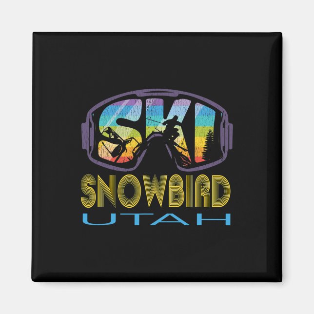 Íman Férias de Esqui Ski Snowbird Utah (Frente)