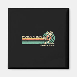 Íman Férias de Família Retrô Vintage Costa Rica Pura Vi