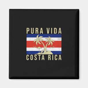 Íman Férias de Família Vintage Bandeira da Costa Rica P