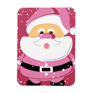 Íman Férias de Natal Santa Claus, cor-de-rosa,