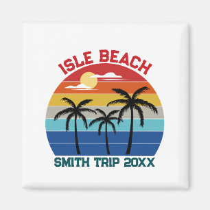 Íman Férias de Praia Personalizadas para a Família