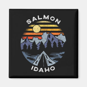 Íman Férias de Salmão Idaho Montanhas Acampamento Lembr