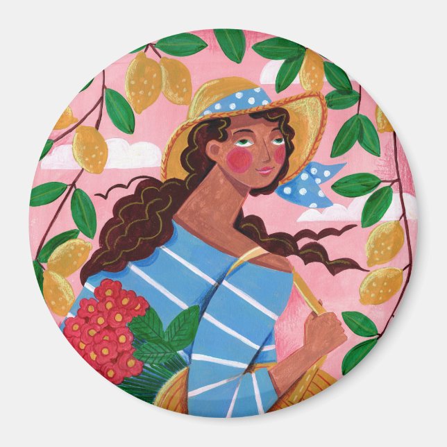 Íman Férias de Verão de uma mulher italiana (Frente)