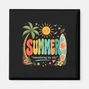 Íman Férias de verão engraçadas sol na praia tropical