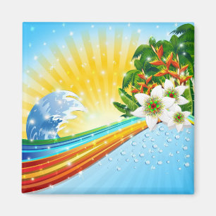Íman Férias de verão exóticas tropicais