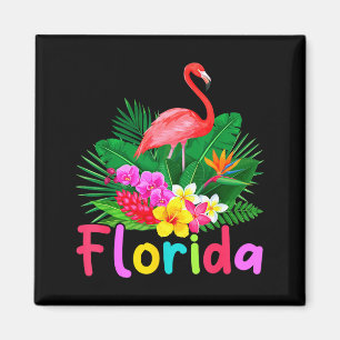 Íman Férias de Verão Planta Tropical Flamingo Flórida