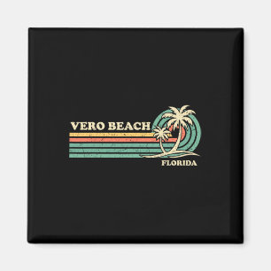 Íman Férias de Verão Vintage Retro Flórida Vero Beach M