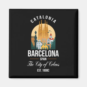 Íman Férias Familiares de Souvenirs da Espanha de Barce