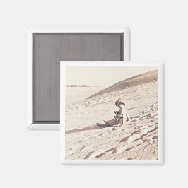 Íman Férias Familiares Foto Sepia Eterno Kids