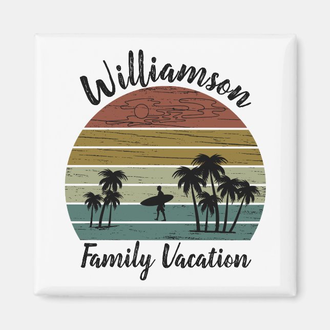 Íman Férias familiares personalizadas (Frente)