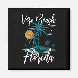 Íman Férias Familiares Retro Sunset Florida Vero Beach
