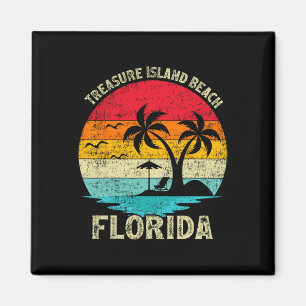Íman Férias Familiares Vintage Retro Florida Treasure I