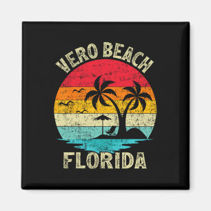Íman Férias Familiares Vintage Retro Florida Vero Beach