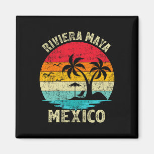 Íman Férias Familiares Vintage Retro México Riviera May