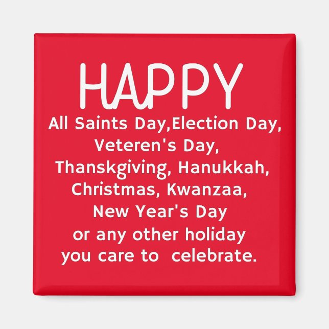 Íman Férias Felizes (Frente)