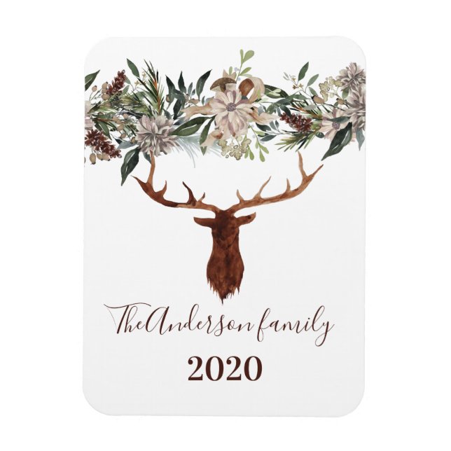 Íman Férias florais modernas (Vertical)