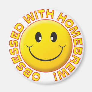 Íman Fermentação home, sorriso obcecado