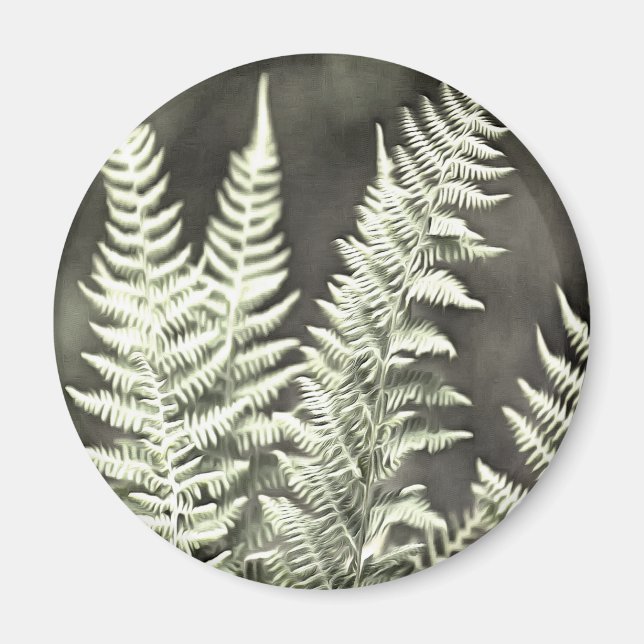 Íman Fern Artístico Abstrato (Frente)