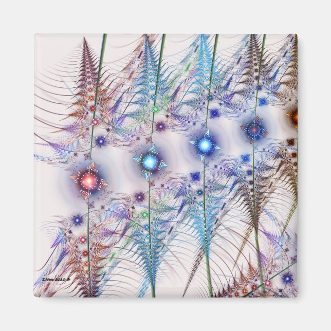 Íman Ferns'N Flowers Abstrato (Frente)