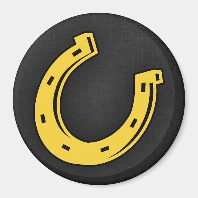 Íman Ferradura amarela âmbar (Frente)