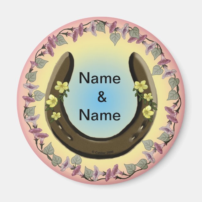 Íman Ferradura da Flor Amish (Frente)