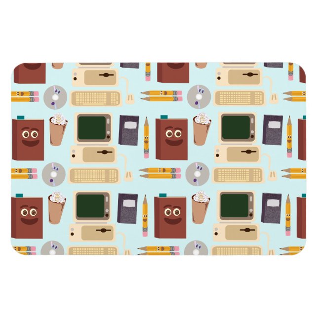 Íman Ferramentas de Escrevendo de Cartoons Bonitos Mega (Horizontal)