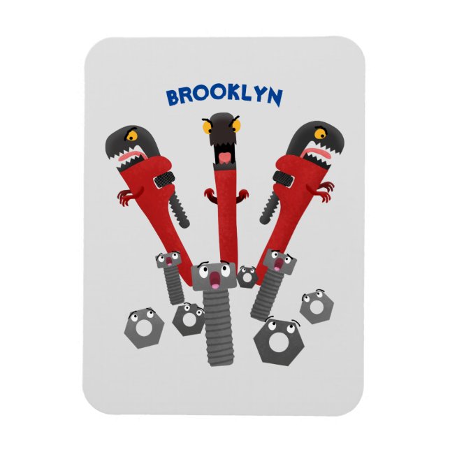 Íman Ferramentas engraçadas de monstro de wrench (Vertical)