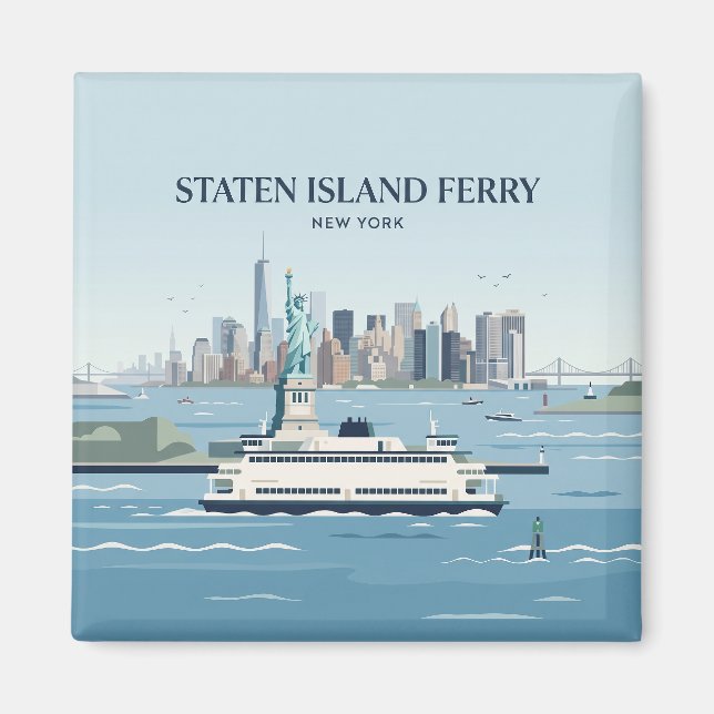 Íman Ferry de Staten Island Nova York (Frente)