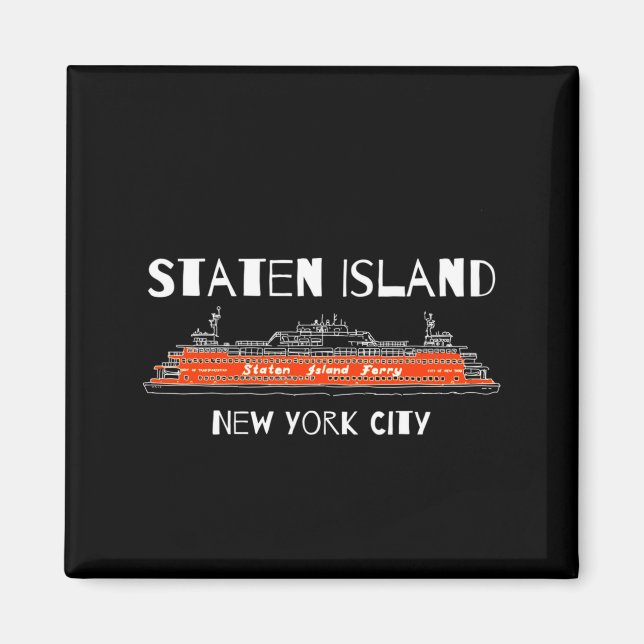 Íman Ferry de Staten Island Nova York Arte (Frente)