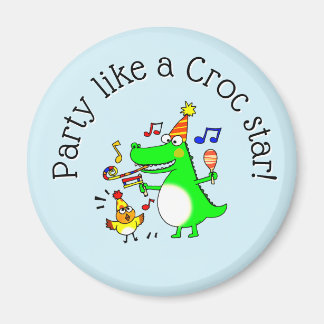 Íman Festa Como uma Estrela Croc Crocodilo Dançante Fof