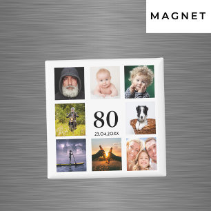 Íman festa de 80 anos foto colagem homem