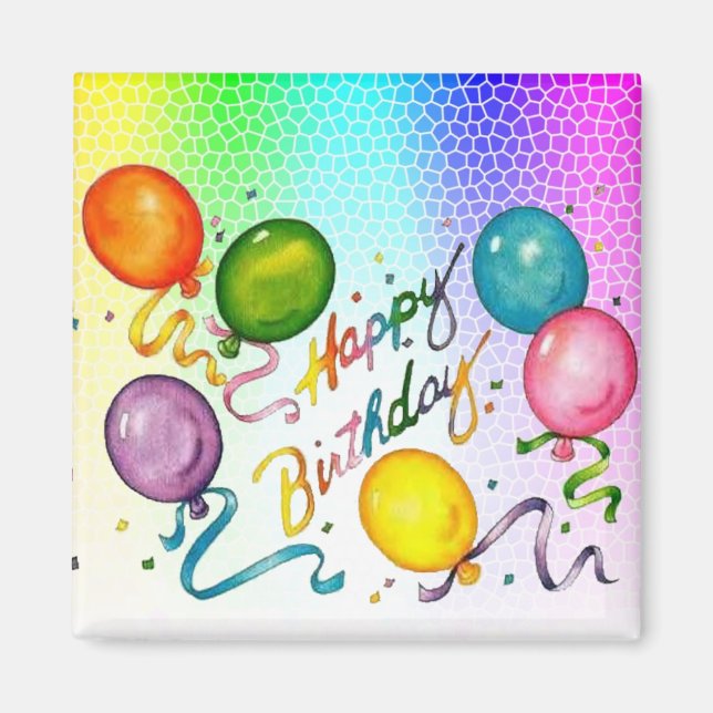 Íman Festa de aniversário (Frente)