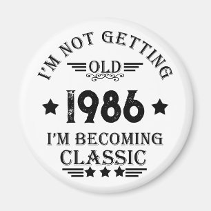 Íman Festa de aniversário de 35ª safra personalizada