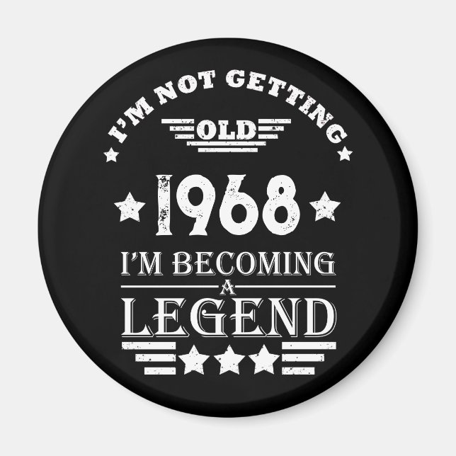 Íman Festa de aniversário de 55.a safra personalizada (Frente)