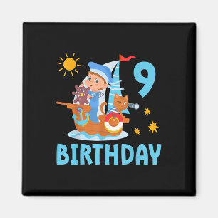 Íman Festa de Aniversário de 9 Anos de Crianças Diverti