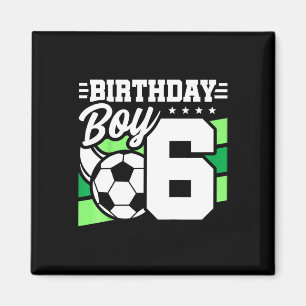 Íman Festa de Aniversário de Futebol Infantil - Menino