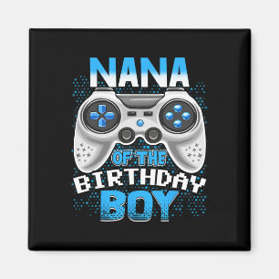 Íman Festa de aniversário De Jogo De Vídeo Nana Do Aniv