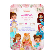 Festa de aniversário de Princesa Convidada para 3 