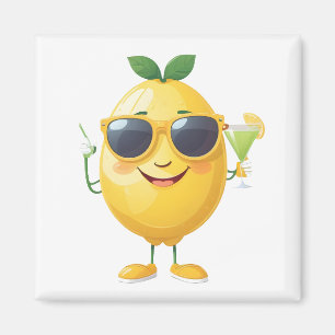Íman Festa de Bebidas Tropicais de Férias Cheias de Lim